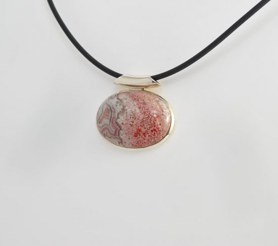 Crazy Lace Agate Crystal Pendant Wishing Well Hobart