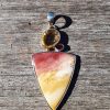 Mookaite Citrine & Garnet Pendant