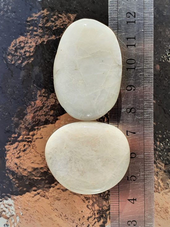 Moonstone Palm Stones