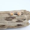 Peach Moonstone Studs